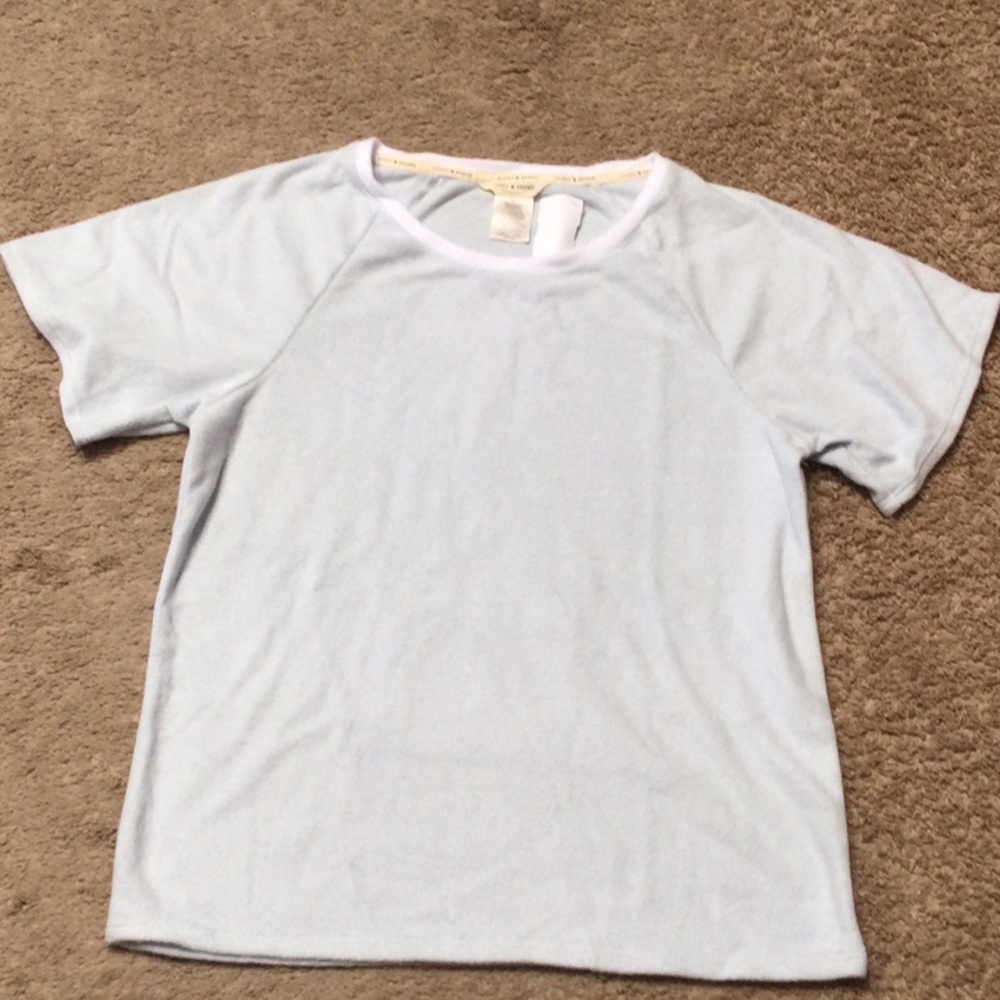 Lucky Brand Terry Light Blue Caroline Top